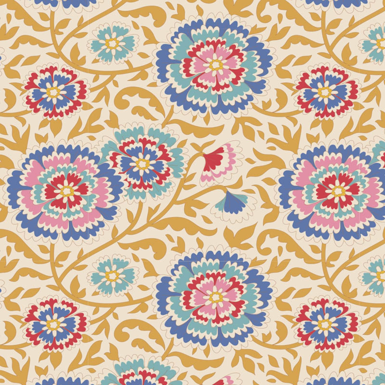 Tilda Patchwork Stoff Baumwolle - Jubilee - Elodie Mustard